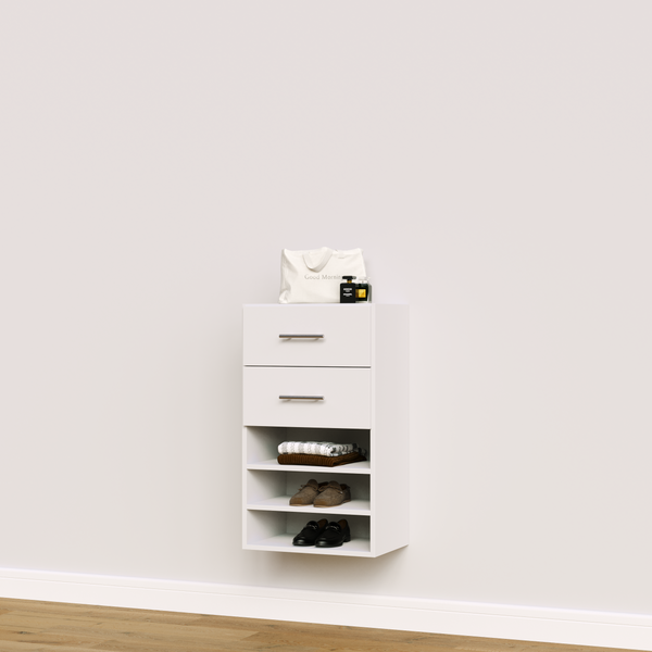 Drawer + Shelving Short Tower for Closets | Modular Closets