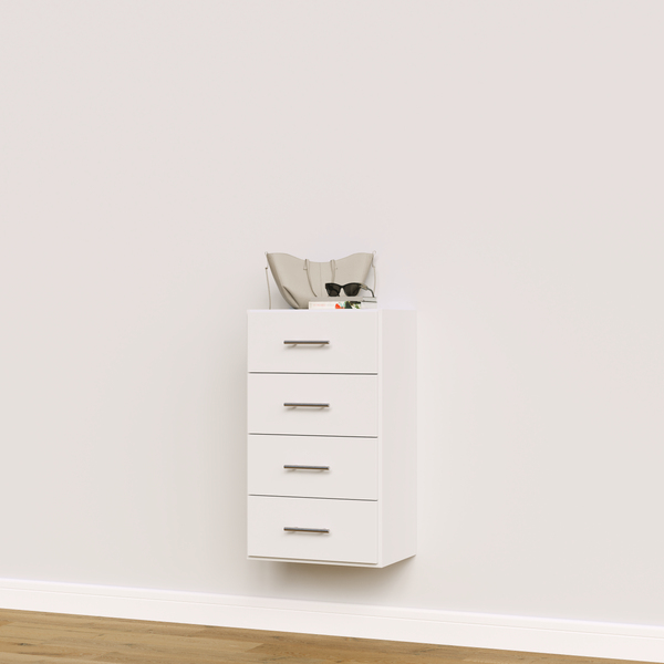 4 Drawer Short Tower for Closets | Modular Closets
