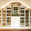 #ModularClosetDIYs: How To Design A Pallet Wall Closet With A Slanted Ceiling
