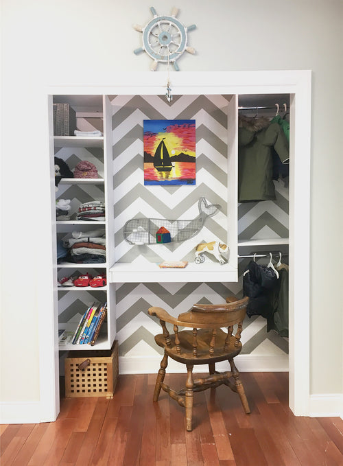 Modular Closet DIYs: Kid's Bedroom Closet