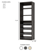 Grey Slanted (4 Shelves)