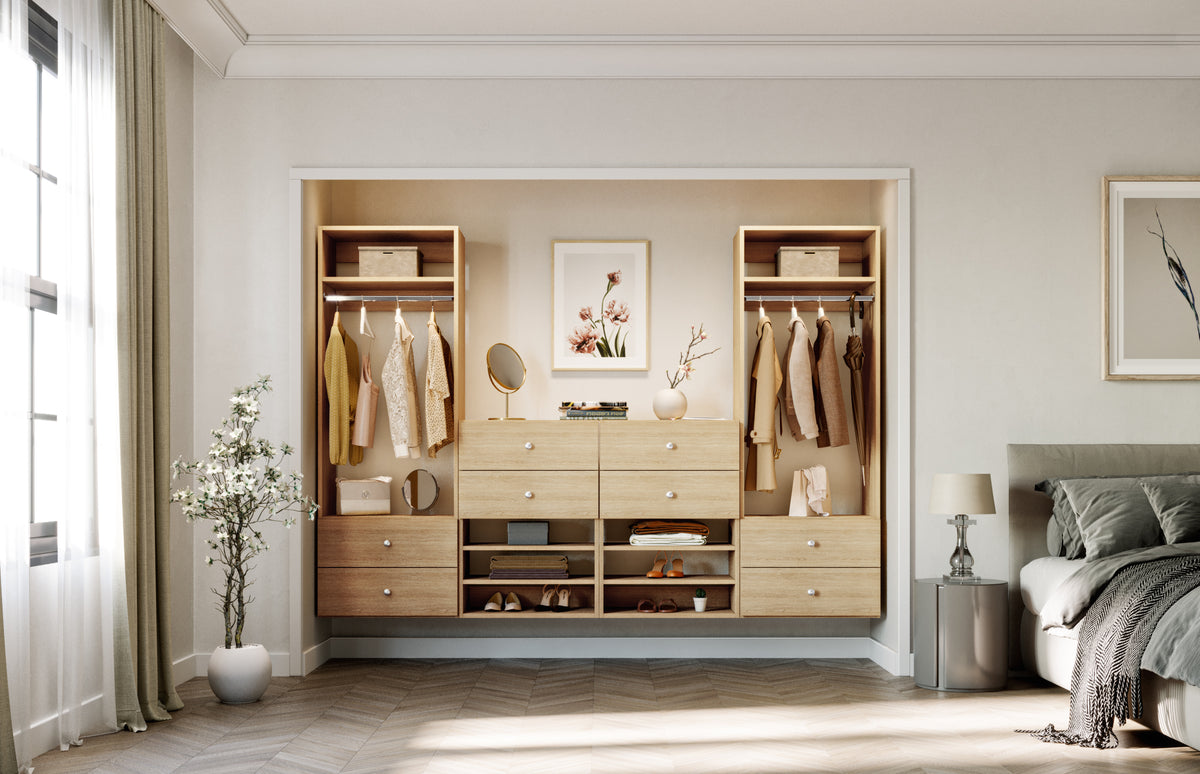 Essential reach-in closet system