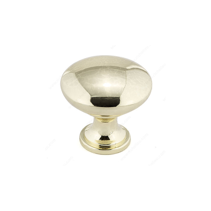 Contemporary Round Metal Knob