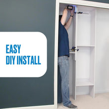 Slanted (4 Shelves) White DIY Install ab_test
