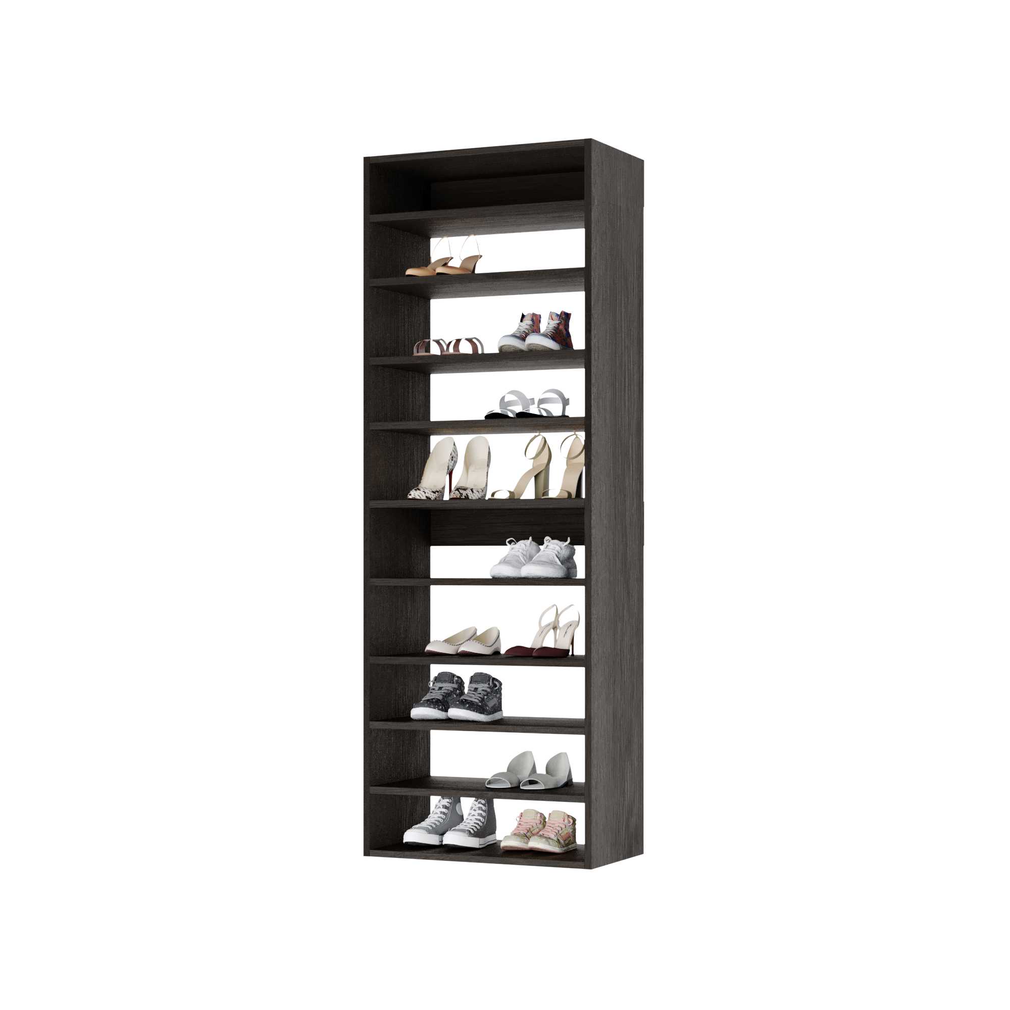 Shoe racks for closets wall 2025 mount