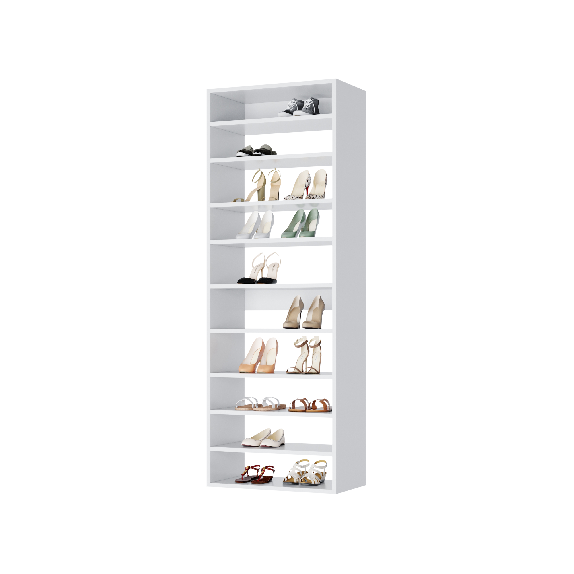 Closet Accessories VISTA TALL SHOE SHELF TOWER - decocloset